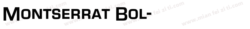 Montserrat Bol字体转换